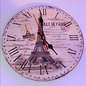 Paris France wall clock